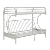 Eclipse White Twin XL/Queen/Futon Bunk Bed Model 02093WH By ACME Furniture